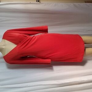NWT Traveleus By Chico's Women's Cocktail Work Day Night Party Red Dress Size 3